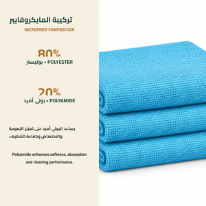 Cairo Brand glass cleaning towels - microfiber composition