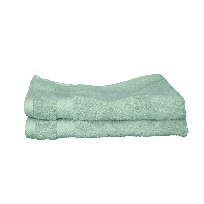 100% Egyptian Cotton  Bath Towels (70x140cm) - Pack Of 2 - Blossom Green